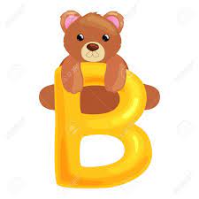A, b, c, d, e, f, g, h, i, j, k, l, m, n, o, p, q, r, s, t, u, v, w, x, y . Bear Animal And Letter For Kids Abc Education In Preschool Cute Animals Letters English Alphabet Cartoon Animals Alphabet For Learning Letters Vector Illustration Single Letter With Wild Animal Bear Royalty Free Cliparts Vectors