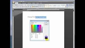 Microsoft office 2007 latest version: How To Change Text Background In Microsoft Word 2007 Youtube