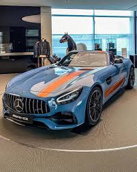 Mercedes Benz Art On Instagram Custom Made How Do You Guys Like This Special Amg Gtc Roadster China Blue O Super Luxury Cars Mercedes Amg Dream Cars