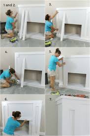 However, you can improve the appearance of your living room by adding a fireplace surround. How To Build A Diy Fireplace With Electric Insert H2obungalow