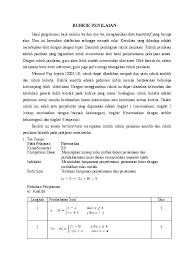 Format nilai lengkap untuk guru guraruguraru. Doc Rubrik Penilaian Nurrahmah Fitria Academia Edu