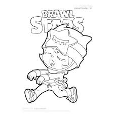 Printable brawl stars (el primo) pdf coloring pages el primo is a rare brawler who attacks with his fists, doing major damage to enemies that he is able to get close enough to. Spike Kleurplaat Brawl Stars El Primo