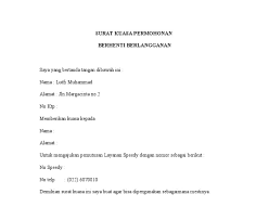 Surat kuasa berhenti berlangganan indihome. Contoh Surat Kuasa Pemberhentian Indihome