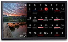 These types of calendars really only serve as a way to keep track of very light scheduling, quick notes, and holidays. Dakboard A Customizable Display For Your Photos Calendar News Weather And More