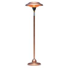 Fire Sense Floor Standing Electric Patio Heater Patio Heater Copper Finish Floor Finishes