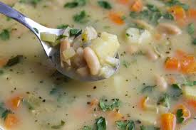 Vegan White Bean Soup with Lemon & Parsley
