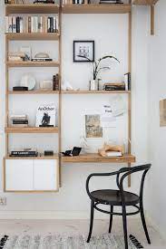 Who wouldn't want to work in offices like these? 25 Best Office Shelf Design Decor Ideas To Inspire You Ikea Interior Home Office Decor Home Office Design