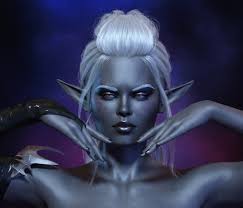 Dark Elf Portrait by Lillit