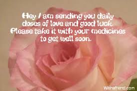 You are in our thoughts. Get Well Messages