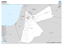 Regions and city list of jordan with capital and administrative centers are marked. Document Jordan Situation Map As Of April 2019