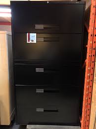 Features charcoal finish with metal construction. Global 5 Drawer Lateral Filing Cabinet Center Pull Handles Black Newmarket Office Furniture
