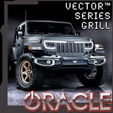 Oracle Lighting Vector Pro Series Full Led Grill For Jeep Wrangler Jl Jt In 2020 Jeep Wrangler Wrangler Jl Custom Jeep Wrangler