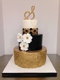 Black And Gold Cake Design For Debut Great Gatsby Themed Baby Shower Google Search Gatsby Cake Sweet 16 Cakes Cake