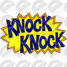 Knock Knock Picture for Classroom / Therapy Use - Great Knock Knock Clipart