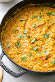 Spicy Red Lentil Dal Quick Easy Recipe The Simple Veganista Lentil Recipes Easy Lentil Dishes Indian Beans Recipe