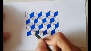 Discover the wonders of the likee. Cara Menggambar Ilusi Optik Pola Kubus 3d Youtube