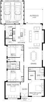 The Horizon Three Bedroom Family Home Home Design Floor Plans Single Storey House Plans Narrow House Plans