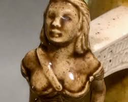 Rare Indian Princess Lady Handle Beer Stein Mug Clipper Sail Boat by  Georgia Calvert