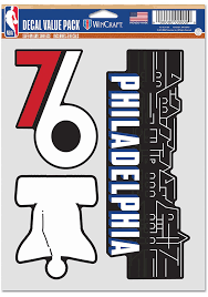 In continuing to spotlight the team's connection to the rich history of philadelphia, the uniform showcases boathouse row, an iconic u.s. Philadelphia 76ers City Edition 3 Pack Auto Decal Black 57106456