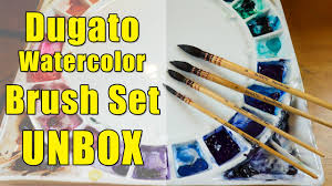 Graduated hair lengths (other lengths not available) this brown quill is handmade in germany by highly specialized brush makers. Dugato Watercolor Brushes Unboxing Affordable Squirrel Hair Brushes Youtube