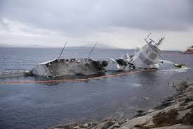 From the report introduction this. The Norwegian Frigate Helge Ingstad F 313 Lifted Using Floating Cranes