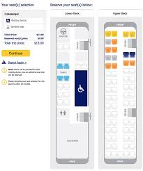 Photo Description Megabus Seat Map And Selection Page On