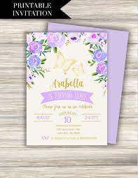 Purple Butterfly Birthday Invitation Download Butterfly Etsy In 2021 Butterfly Birthday Invitations Butterfly Baby Shower Invitations Butterfly Invitations