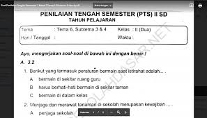 Soal tematik kelas 1 semester genap revisi 2017, tema 6 subtema 2 lingkungan sekitar rumahku. Soal Penilaian Tengah Semester 2 Kelas 2 Tema 6 Subtema 3 Dan 4 Sekolahdasar Net