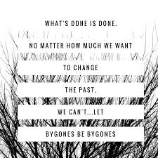 In my personal experience, let bygones be bygones is used for reconciliation(your first interpretation). Letting Bygones Be Bygones Vexing Microbes