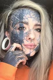 Finding a tattoo design that you want inked on your skin forever is a process. Top Girls Face Tattoos Girl Face Tattoo Girl Tattoos Face Tattoo