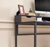 Linsy Black Simple Style Study Writing Table 47Inch Computer ...