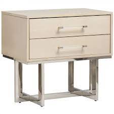 Belle Meade Signature Lennox Nightstand Soft Close Drawers Nightstand Acrylic Rod
