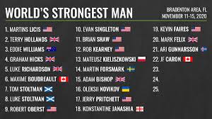 The world's strongest man is back, with a powerful lineup of new blood and ageless talent. Here S Who We Know Has Been Invited To The 2020 World S Strongest Man So Far Barbend