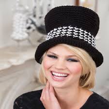 Free Top Hat Sophisticate Crochet Pattern from RedHeart.com -