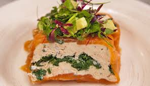 Scatter with cress and serve with toast or salad. Salmon And Spinach Terrine Good Chef Bad Chef