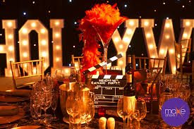 Hollywood Table Set Up Hollywood Themed Party Www Makeevents Co Uk Hollywood Party Theme Party Themes Table Set Up