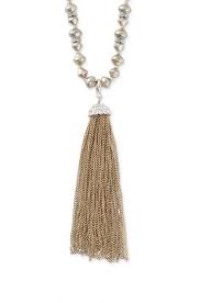 Beaded Amp Glass Crystal Tassel Necklace Milana Tassel Stylist Lounge Stella Amp Dot Stella And Dot Jewelry Stella And Dot Stella Dot Style