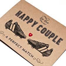 Football Themed Wedding Card By Papergravy Football Wedding Theme Soccer Wedding Sports Themed Wedding