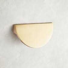 3 Brushed Brass Bin Pull Reviews Cb2 Brass Kitchen Hardware Brushed Brass Brass