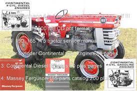 Massey Ferguson 165 Service Instruction Manual Download Massey Ferguson Ferguson Tractors