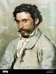 Ilya Repin Portrait of Ivan Yurkevich Russian Geographic Society honorary  member Stock Photo