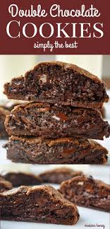 Rich Double Chocolate Cookies That Melt In Your Mouth Soft Chocolate Cookies W Chocolate Cookie Recipes Cookies Recipes Chocolate Chip Melting Chocolate Chips