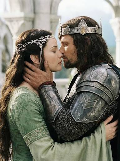 Aragorn and Arwen's love story in The Lord of the Rings