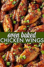 Oven Baked Chicken Wings Recipe Chicken Wing Recipes Baked Baked Chicken Wings Oven Baked Chicken Wings