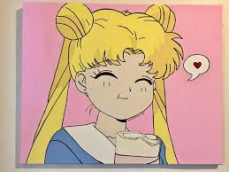 A bitmap or a view — to hold the pixels. Sailor Moon Painting Anime Canvas Art Anime Canvas Mini Canvas Art
