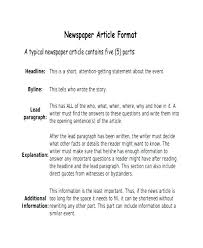 Dorable News Article Writing Template Image Collection - Resume ...