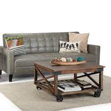 Maybe you would like to learn more about one of these? Wyndenhall Barrie Solid Mango Wood And Metal 32 Inch Wide Square Industrial Coffee Table In Distressed Dark Brown 32 X 32 X 18 Overstock 28711233