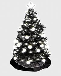Your tree has all the trimmings, but it needs that perfect finishing touch. Second Life Marketplace Wf Mesh Christmas Tree Gothic Black White Scripted Presents 2 Tree Skirt Options