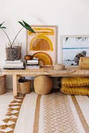 15 Bohemian Art Ideas For The Home Yellow Home Decor Decor Yellow Interior