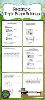 Reading A Triple Beam Balance Practices Worksheets Elementary School Science Worksheet Template